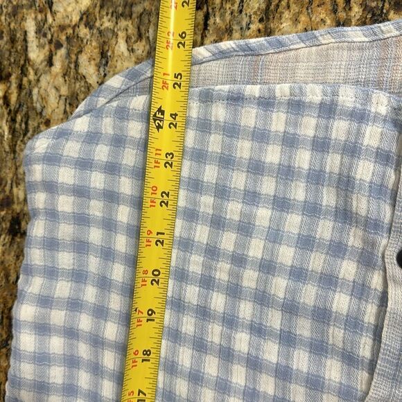 Altar'd State Multi-Pattern Peri Blue Button Down Shirt Size S - Picture 10 of 10